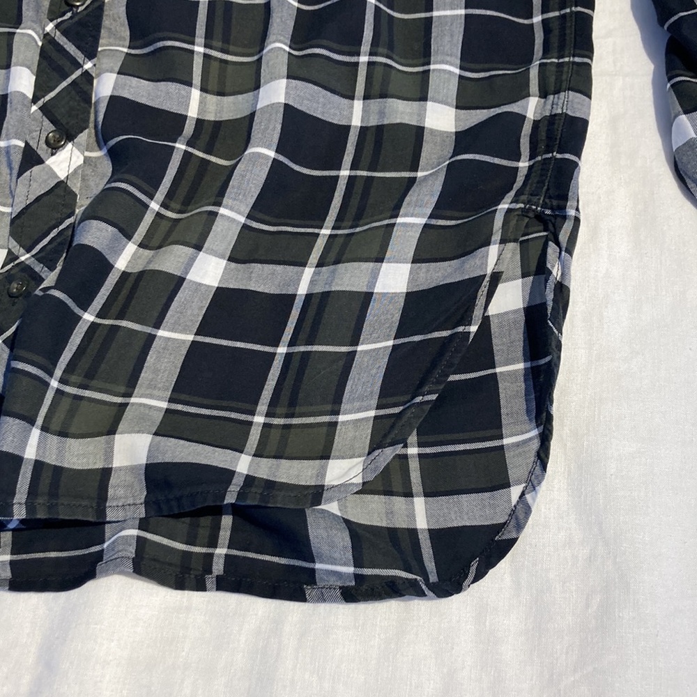 Athleta Sierra boyfriend button down blouse tunic L - Picture 7 of 13